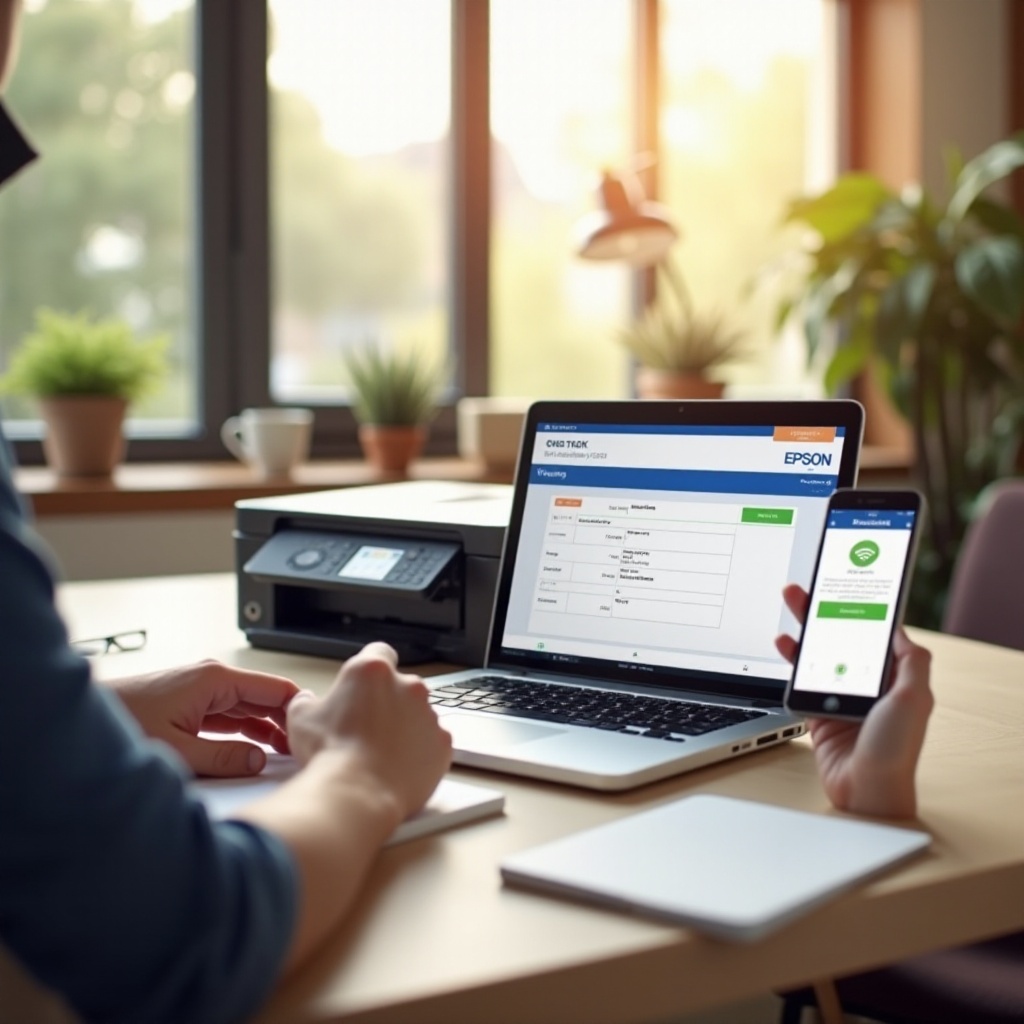 как да свържа принтера Epson с интернет