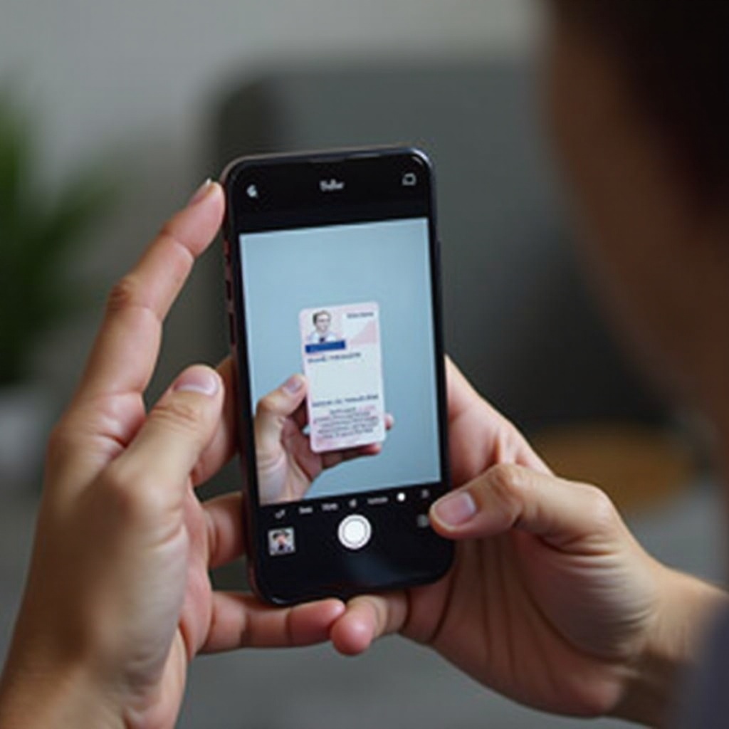 id.me говорит, что телефон не распознает фотографию