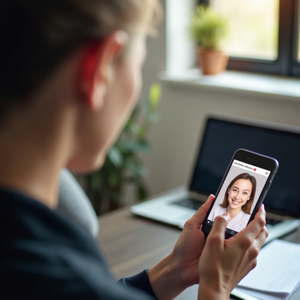 id.me казва, че телефонът не разпознава снимката