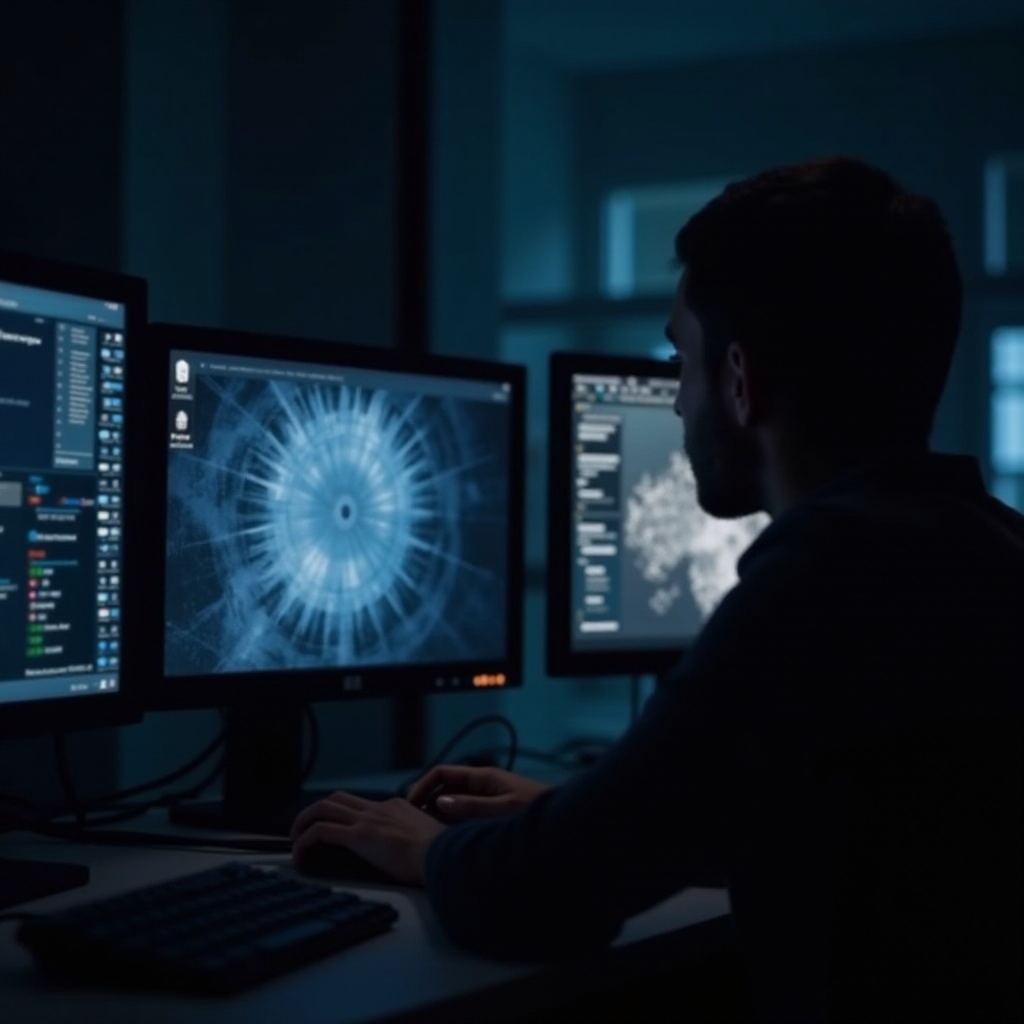 spálená obrazovka počítače