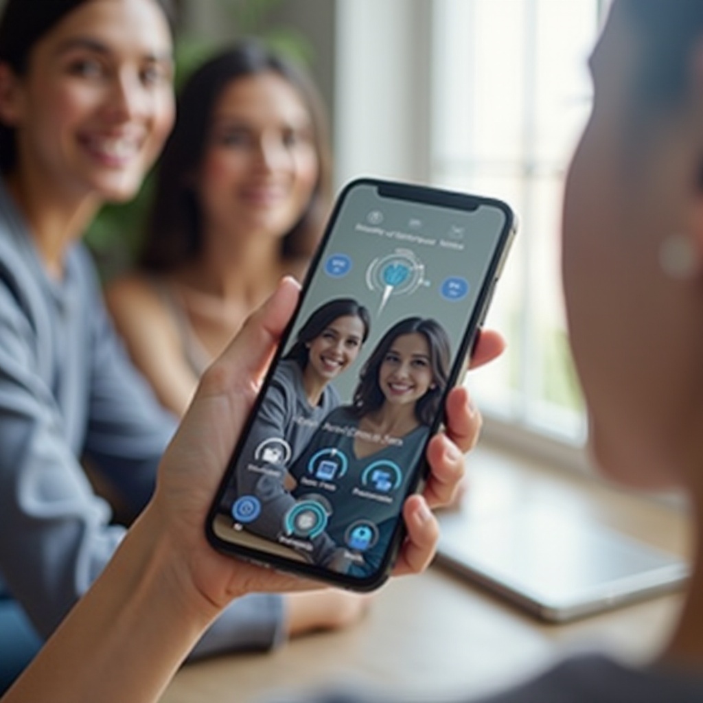 مرآة هاتف vision pro