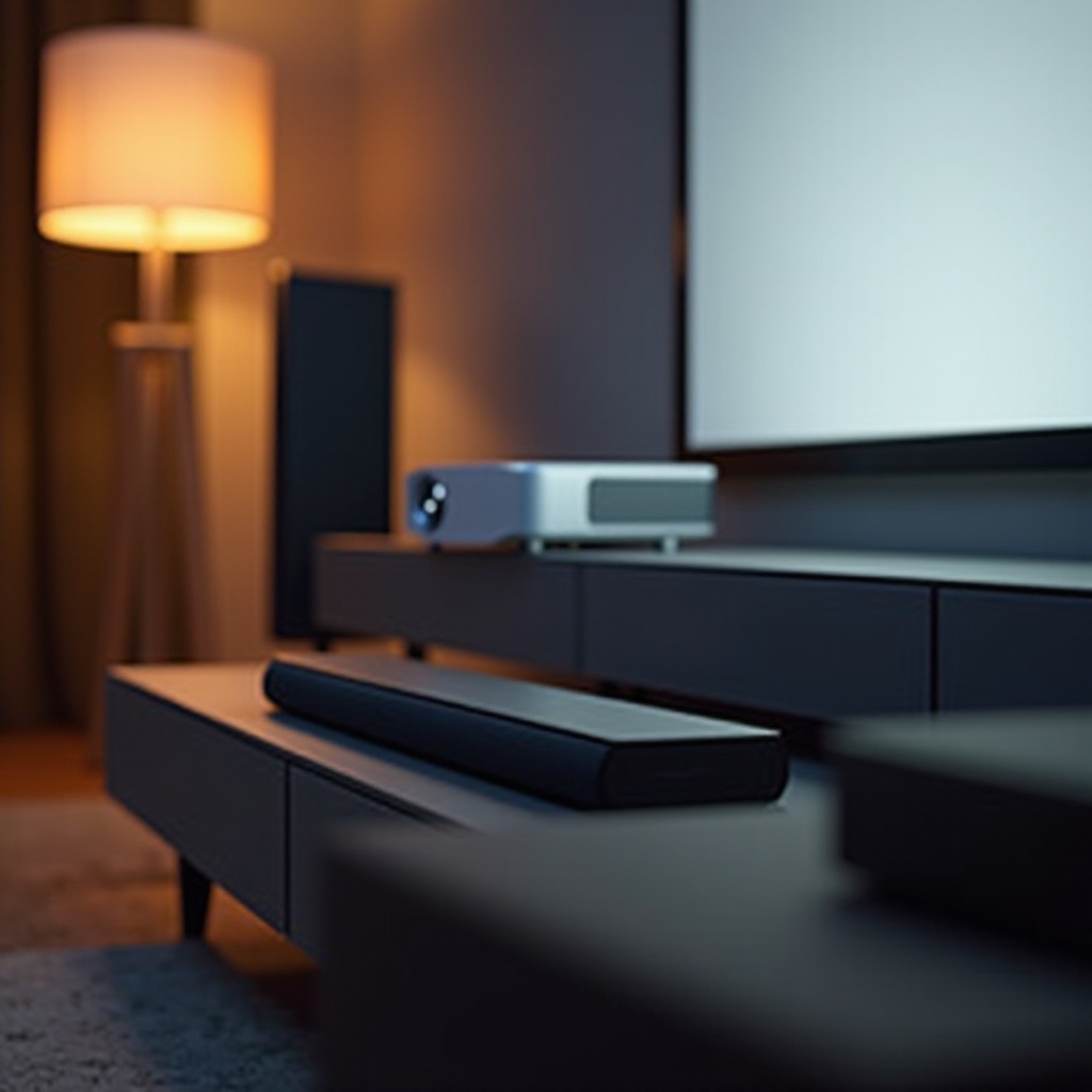 połącz soundbar z projektorem