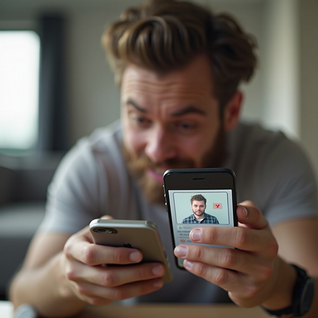 id.me říká, že telefon nepoznává fotografii